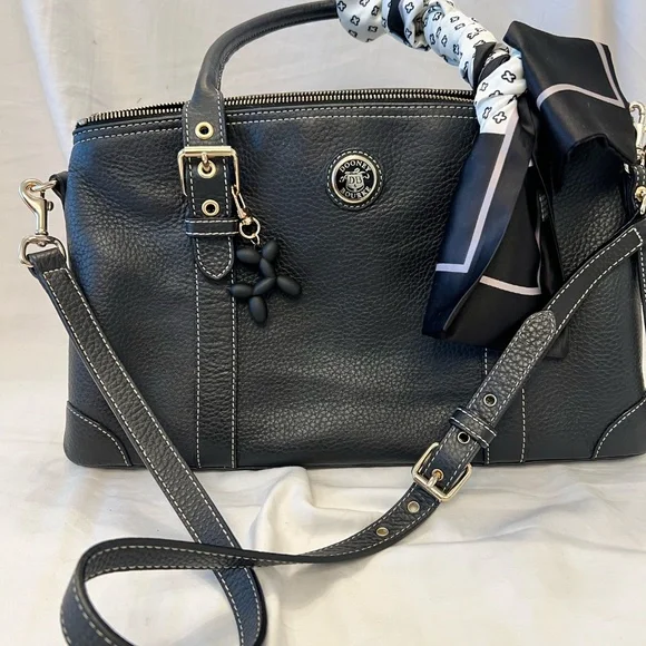 Dooney & Bourke Pebbled Leather Domed Satchel - Picture 8 of 14